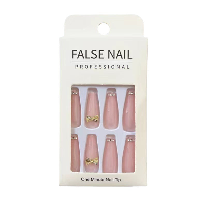 Artificial nails with elegant rhinestone embellishments Kalsten