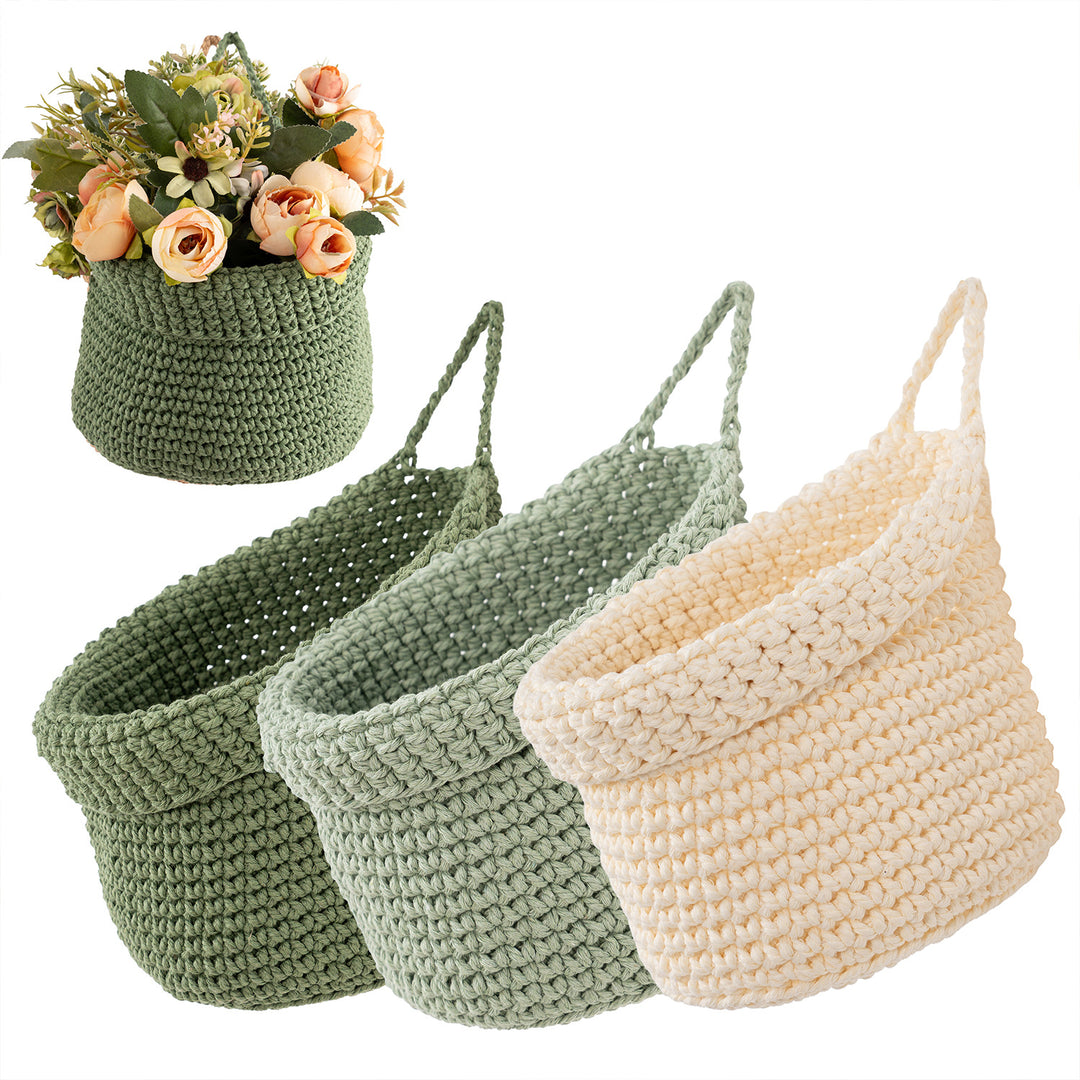 Decorative Macrame Storage Basket Kalsten