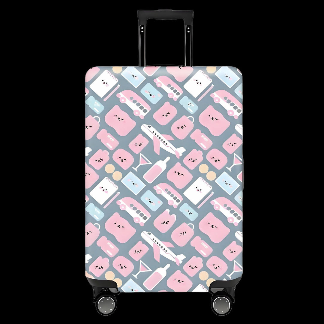Women's Hard Shell Travel Suitcase with Eye-Catching Phrase Design Kalsten