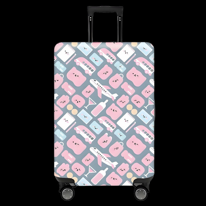 Women's Hard Shell Travel Suitcase with Eye-Catching Phrase Design Kalsten