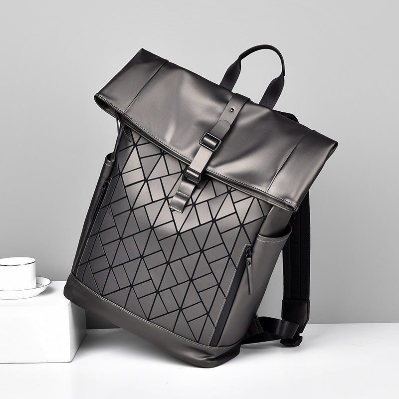 Stylish Geometric Patterned Backpack Kalsten