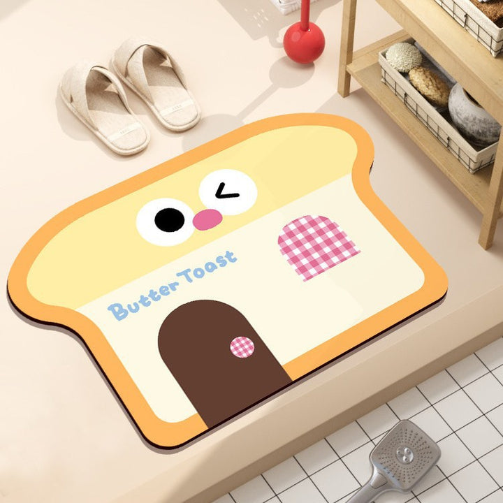 Playful Hamburger-Themed Bath Mat Kalsten