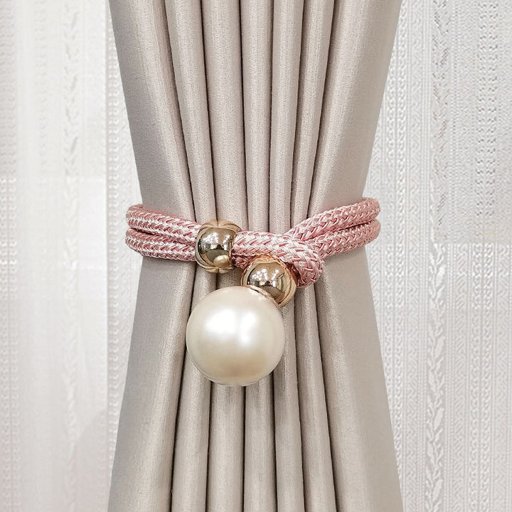Elegant curtain tieback with decorative pearl Kalsten