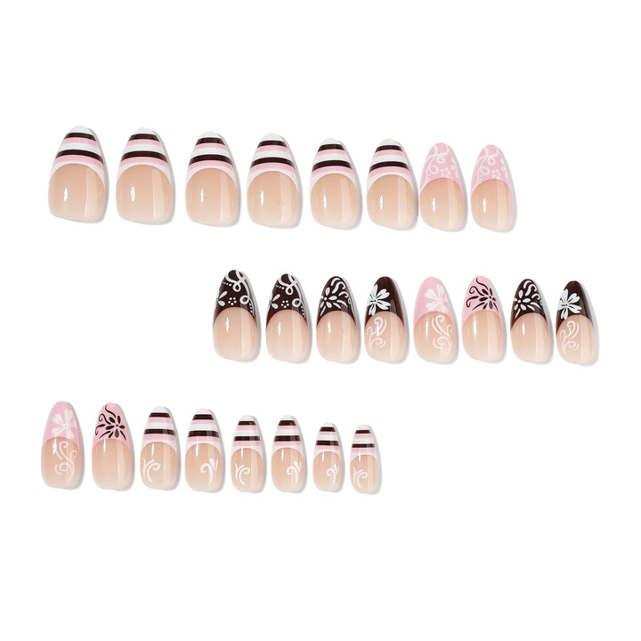 Artful stiletto nails with attractive patterns Kalsten