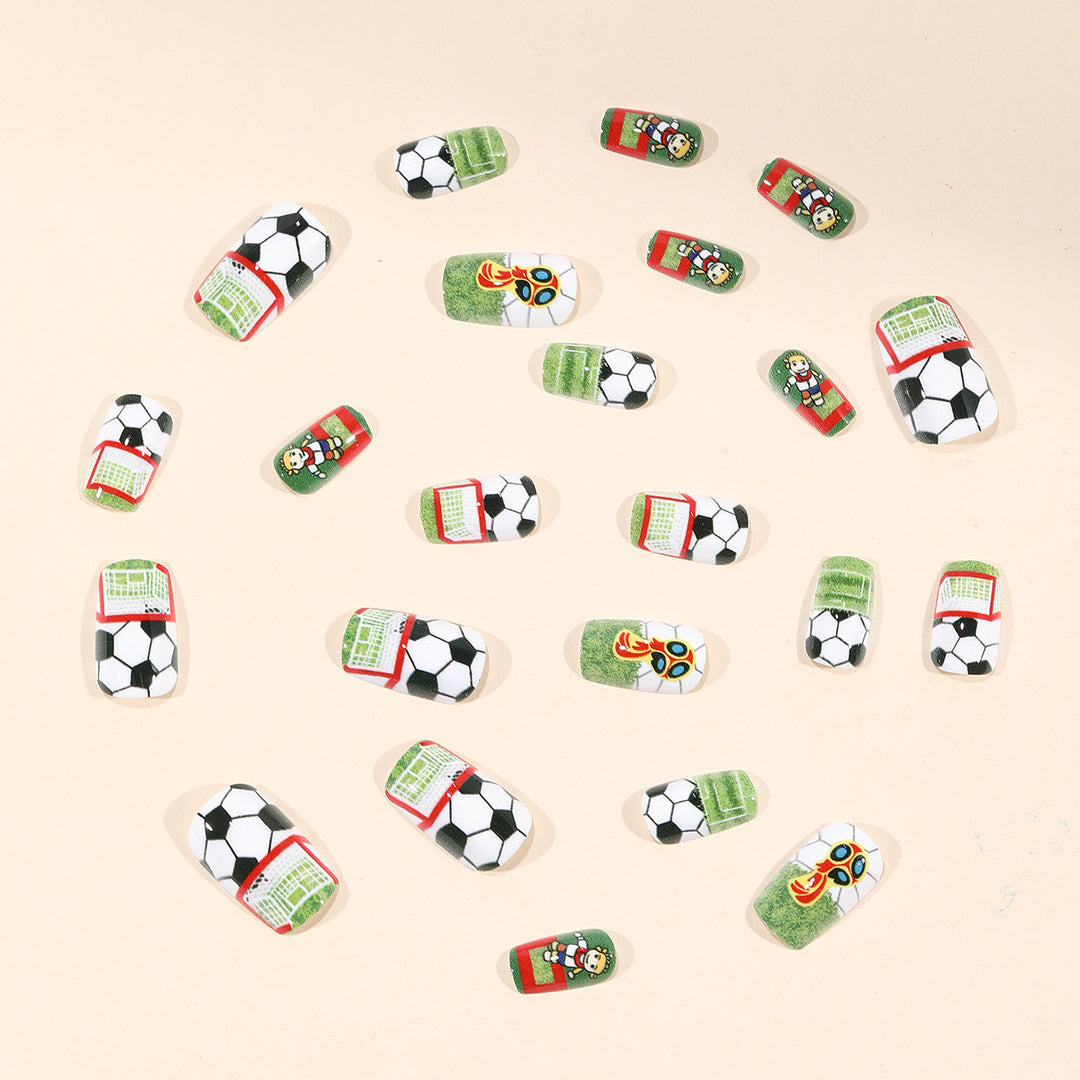 Soccer-Themed 3D Nail Art Extensions Kalsten