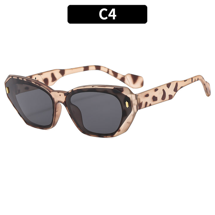 Futuristic Hexagonal Frame Sunglasses