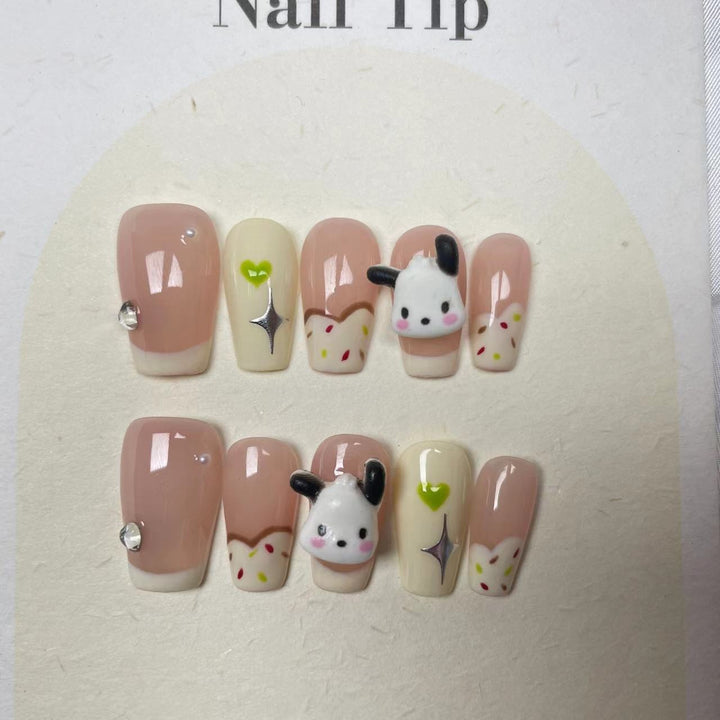 Creative Bunny-Themed Press-On Nail Set