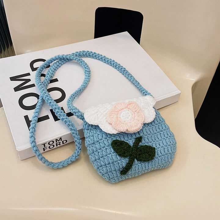 Floral-Themed Crochet Mini Bag