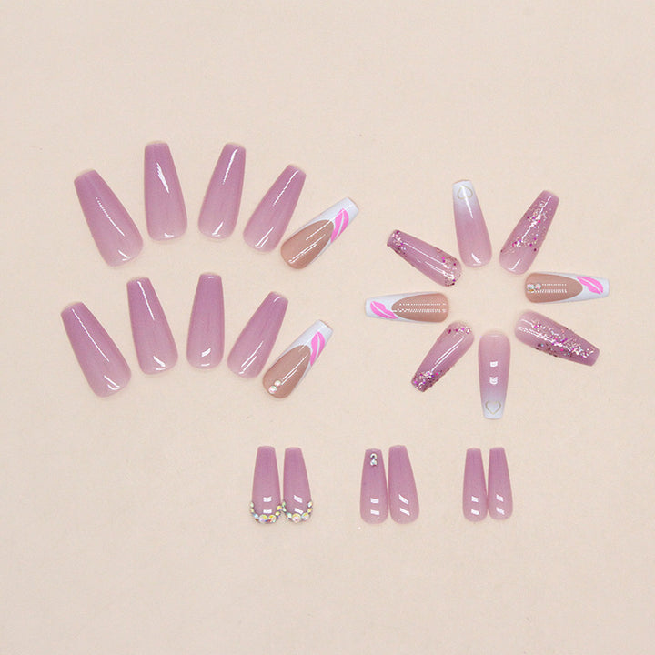 Decorative Press-On Nail Art Set Kalsten