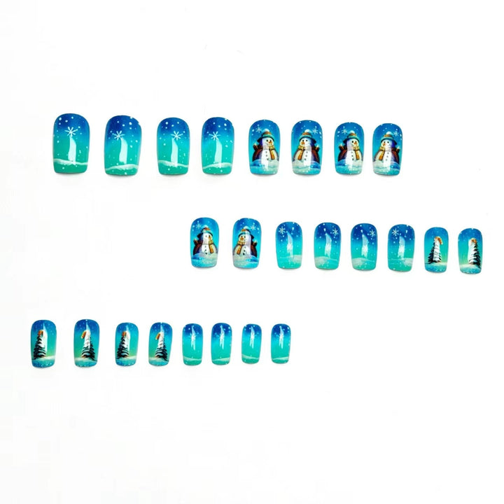 Creative Winter Art Nails with Festive Snowman Design Kalsten