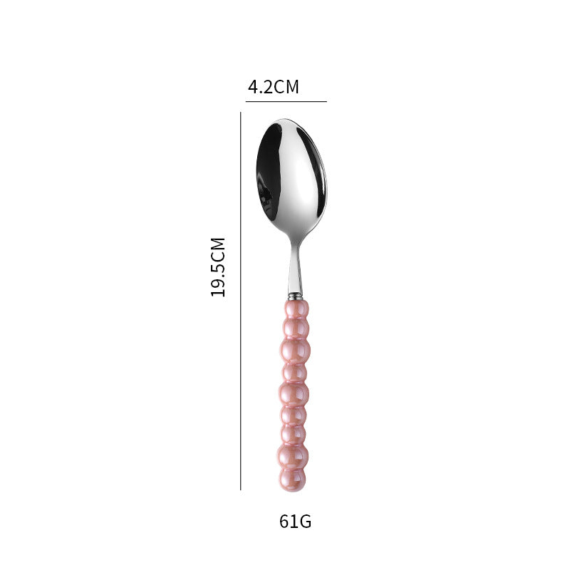 Elegant finger food fork with non-slip handle Kalsten