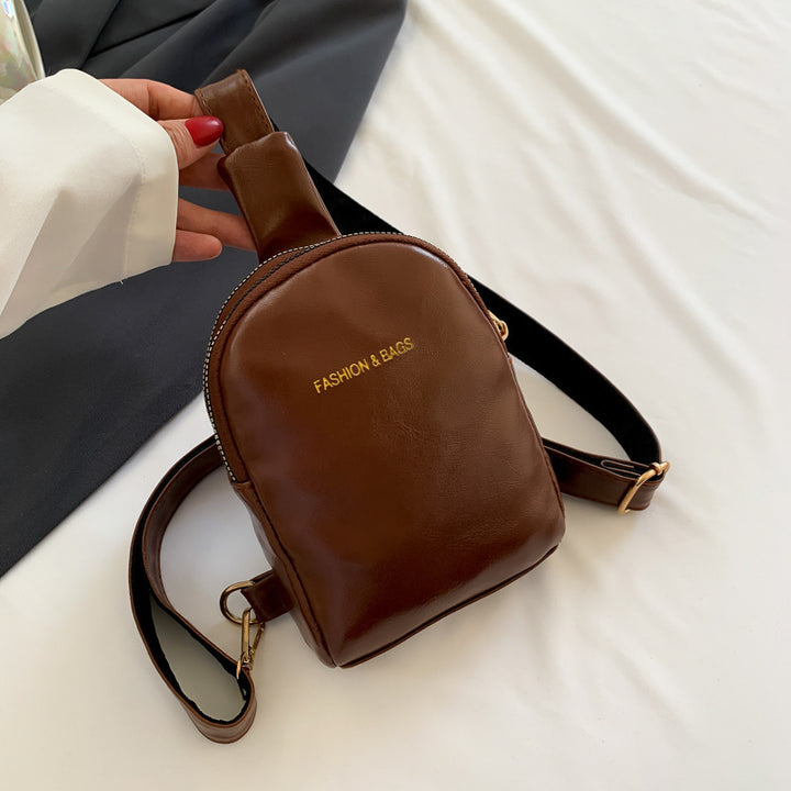 Trendy Leather Crossbody Bag