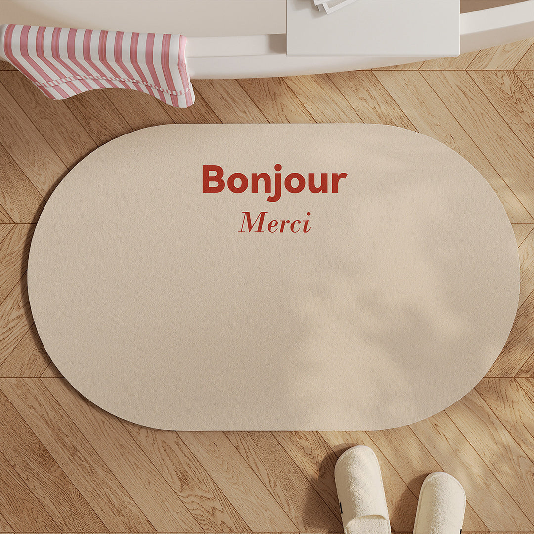 Inspirational Quote Bath Mat