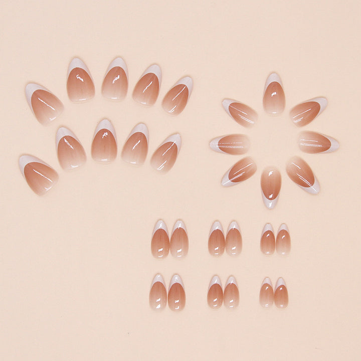 Elegant French Tip Press-On Nails Kalsten