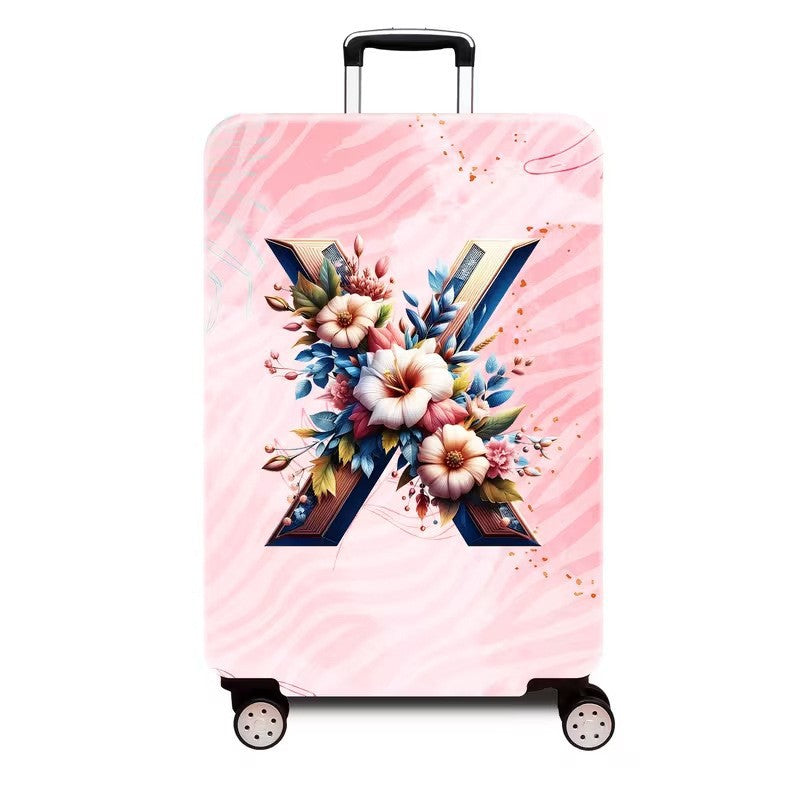 Ladies hard shell suitcase with luxurious floral design Kalsten