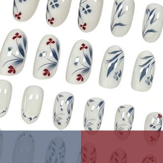 Artistic Floral Acrylic Nail Art Enhancements Kalsten