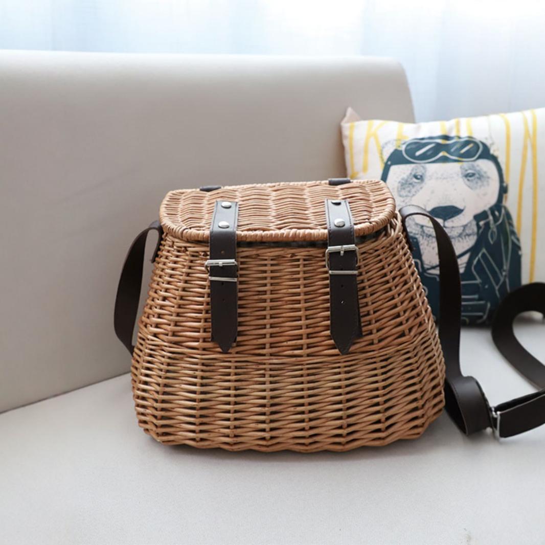 Stylish Woven Bucket Bag Kalsten