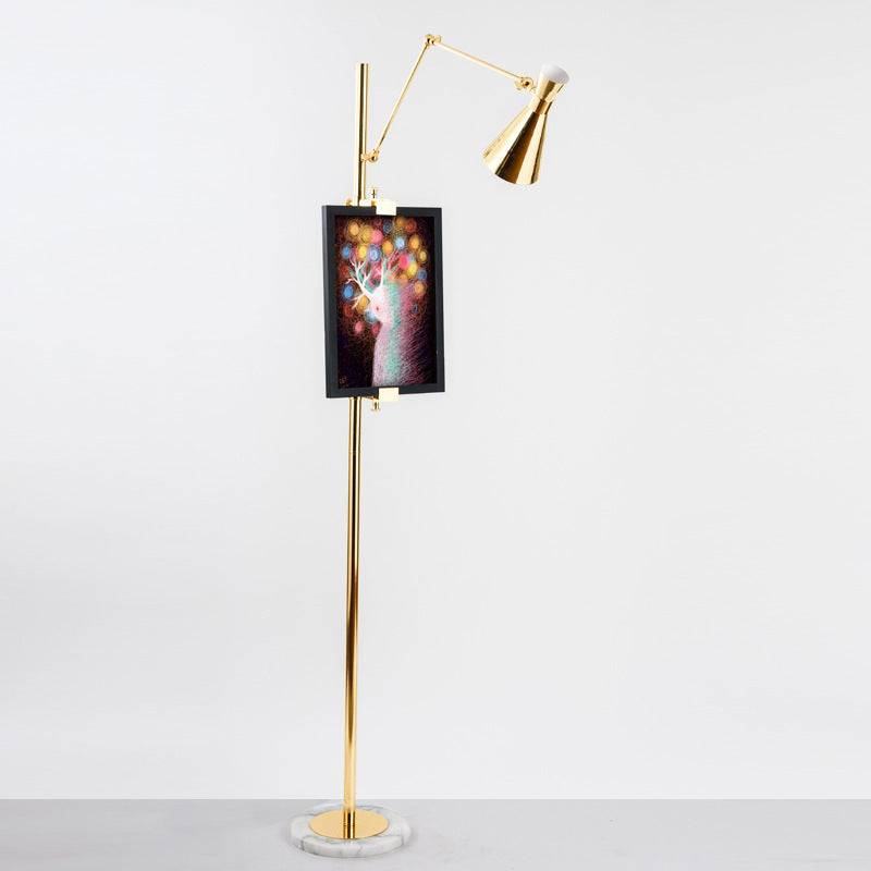 Adjustable Floor Lamp with Marble Base