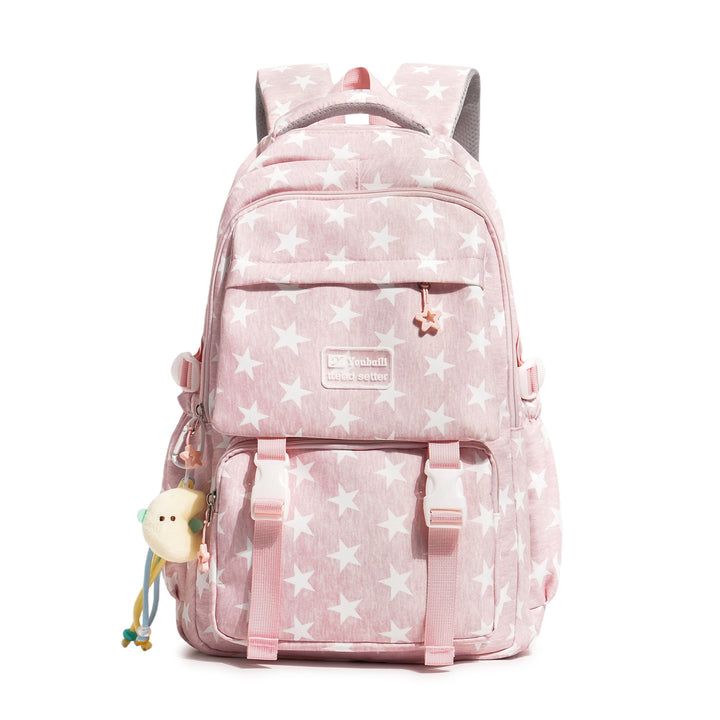 Stylish Star-Embellished Casual Backpack Kalsten
