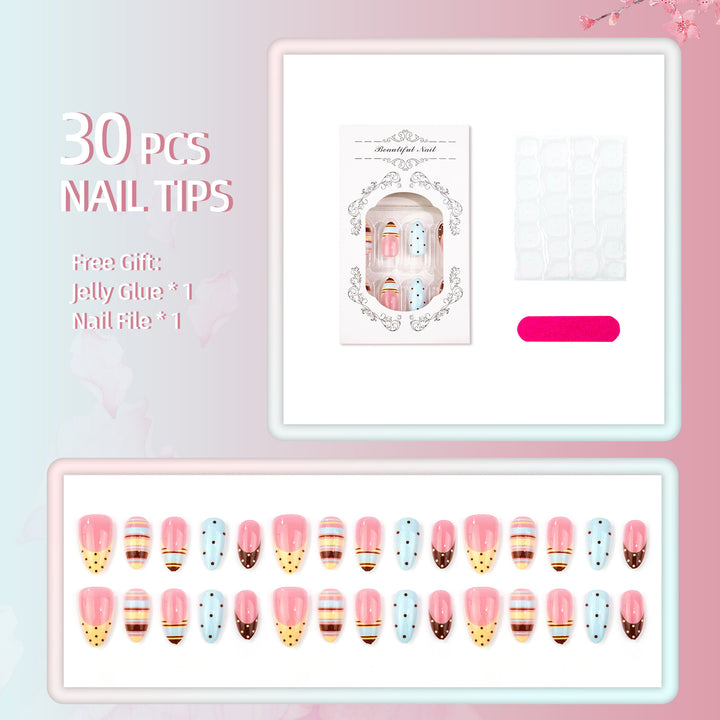 Decorative Pattern Press-On Nails