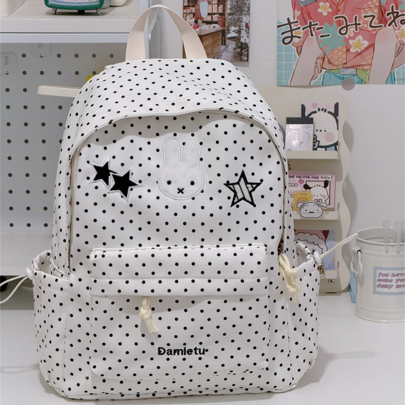 Cute Bunny-Embellished Backpack Kalsten