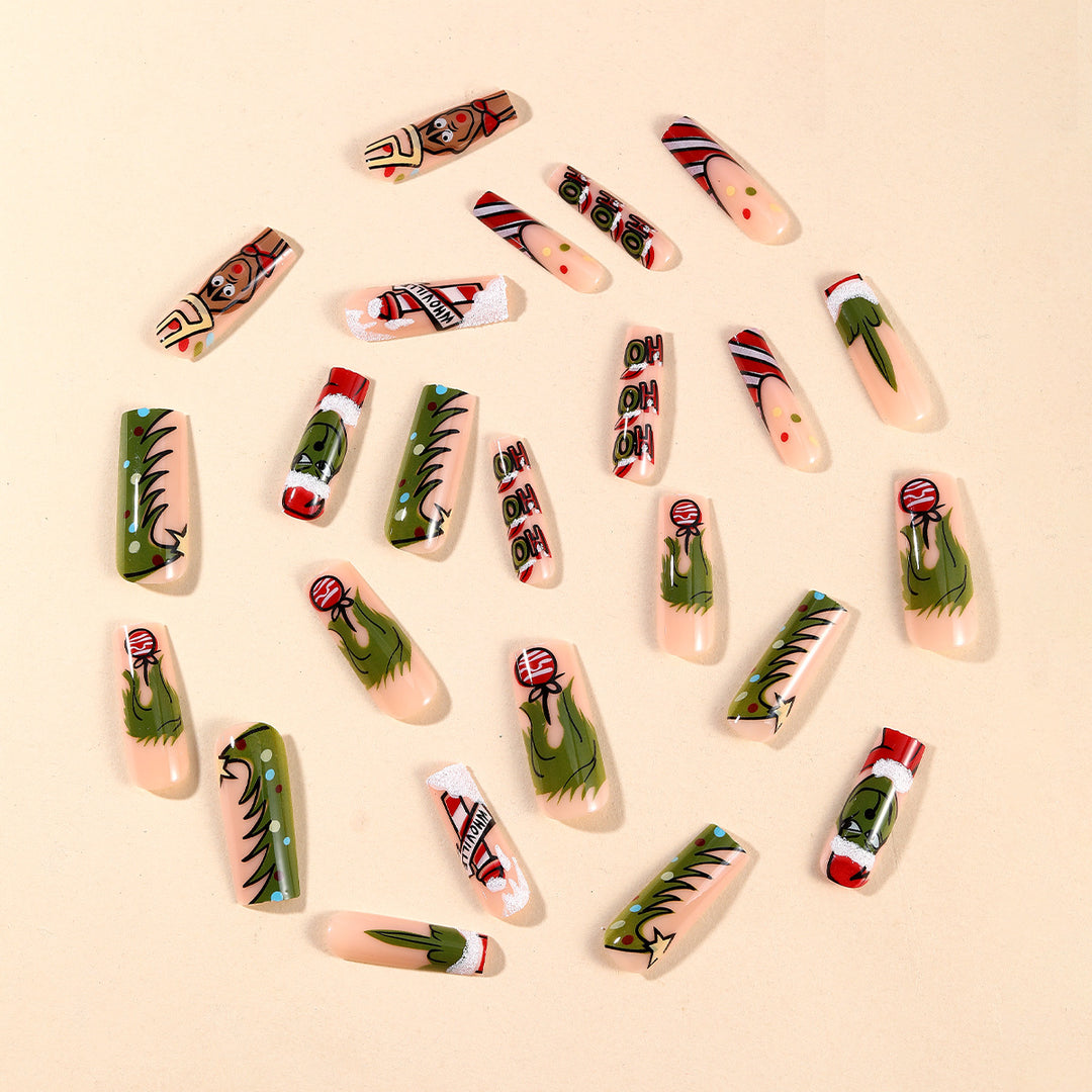 Christmas-Themed 3D Nail Art Set Kalsten