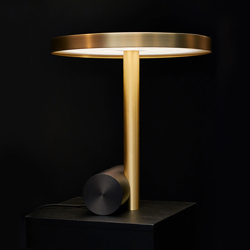 Modern Minimalist Side Table with Cylindrical Base