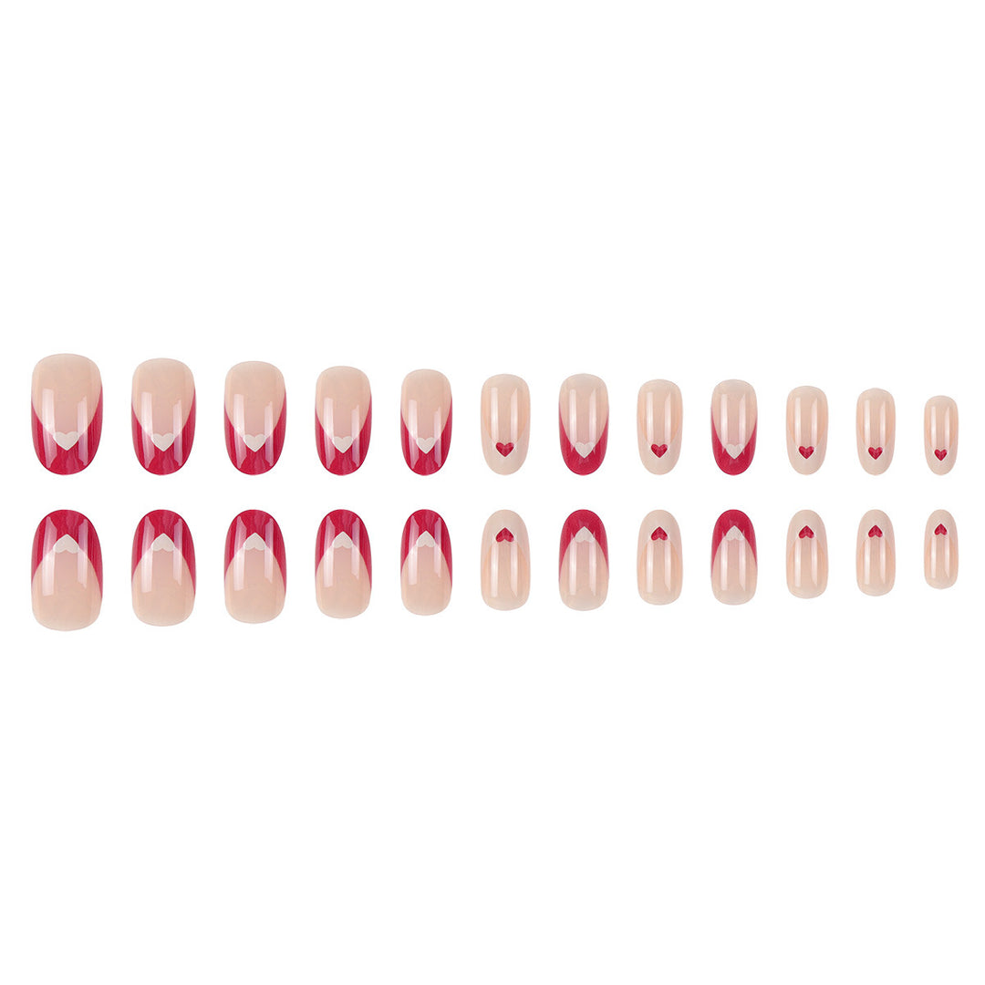 Heart-Accent Stiletto Press-On Nails Kalsten
