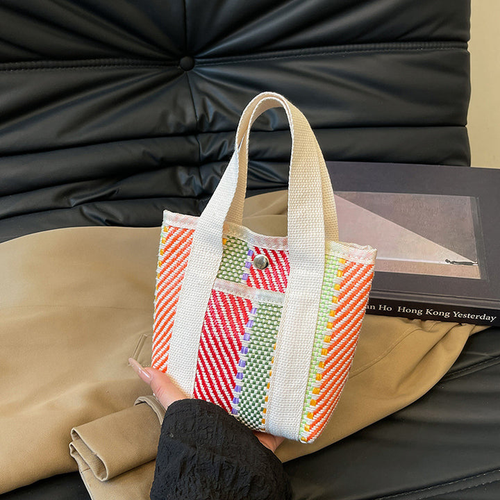 WoColorful Woven Beach Tote Bag Kalsten