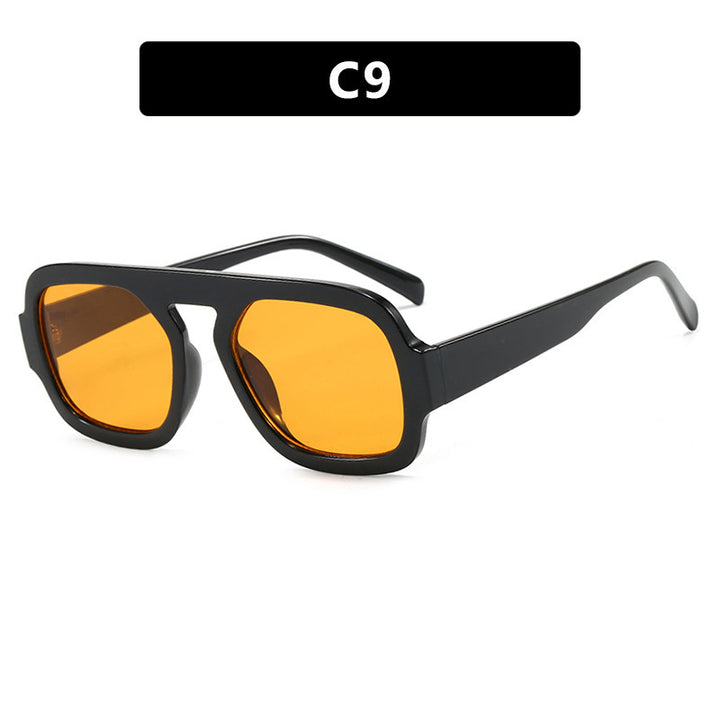 Women's modern oversized sunglasses in angular design Kalsten