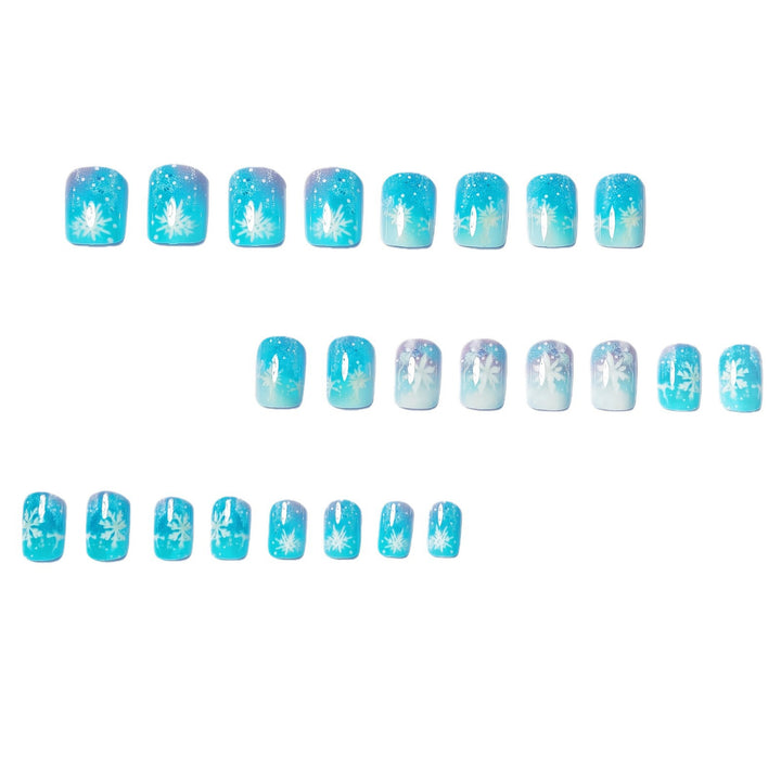 Seasonal Snowflake-Themed Press-On Nail Set Kalsten