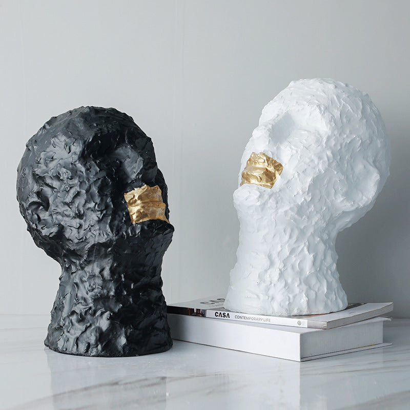 Artistic Decorative Face Sculpture