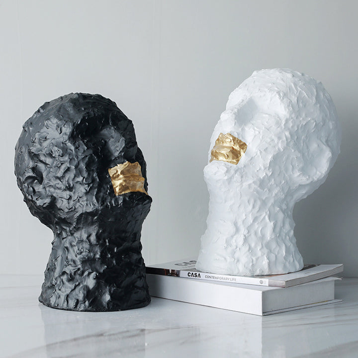 Artistic Decorative Face Sculpture