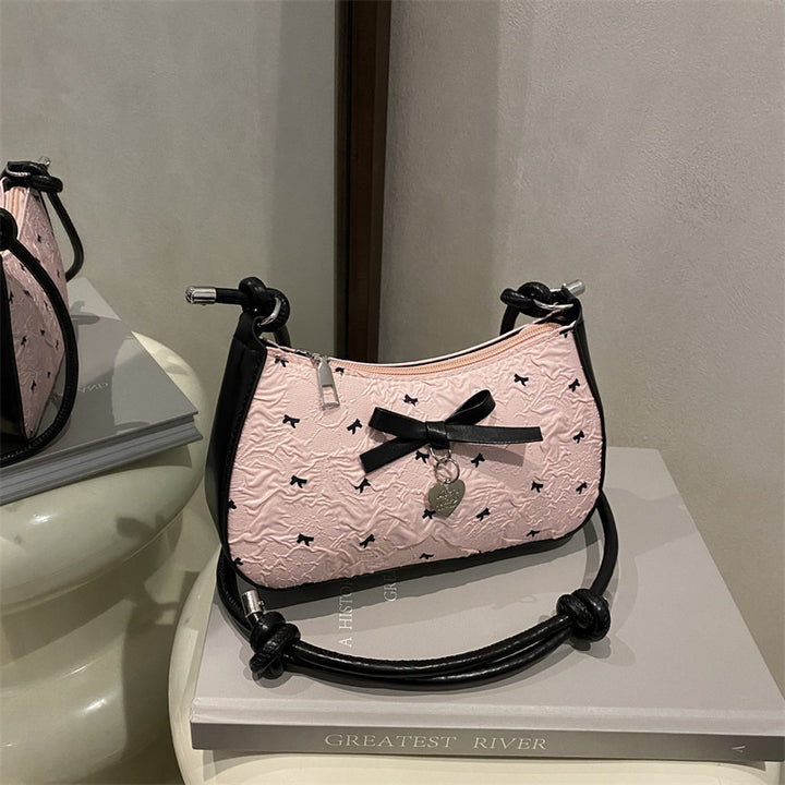Charming Bow Detail Quilted Handbag Kalsten