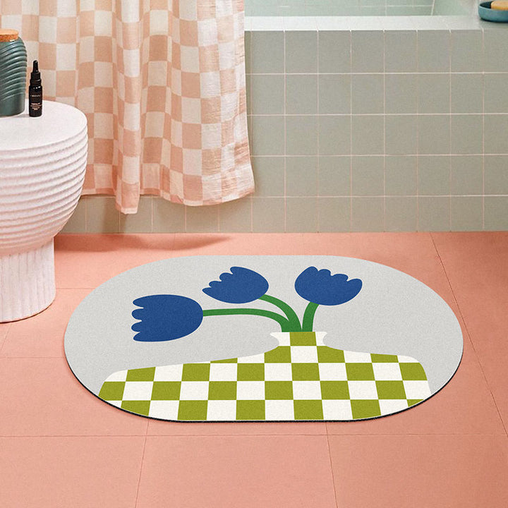 Floral Decorative Area Mat