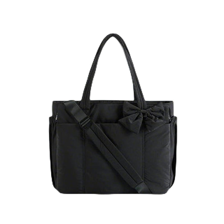Practical tote bag with retractable shoulder strap and fashionable bow Kalsten