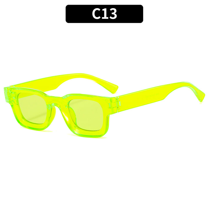 Geometric Transparent Frame Sunglasses