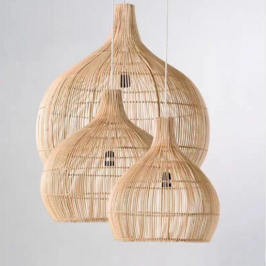 Handmade Woven Rattan Pendant Light