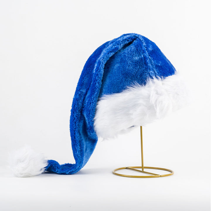 Bright Christmas hat with plush trim