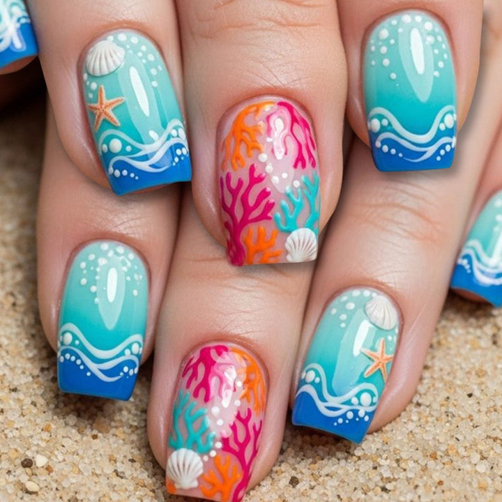 Ocean-Inspired Nail Art Decoration Set Kalsten