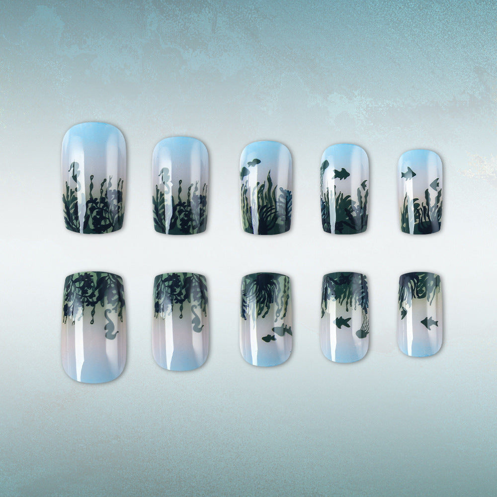 Ocean-Inspired Art Press-On Nails Kalsten