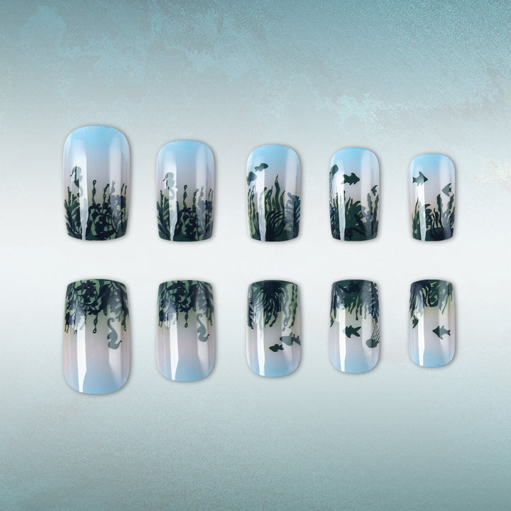 Ocean-Inspired Art Press-On Nails Kalsten