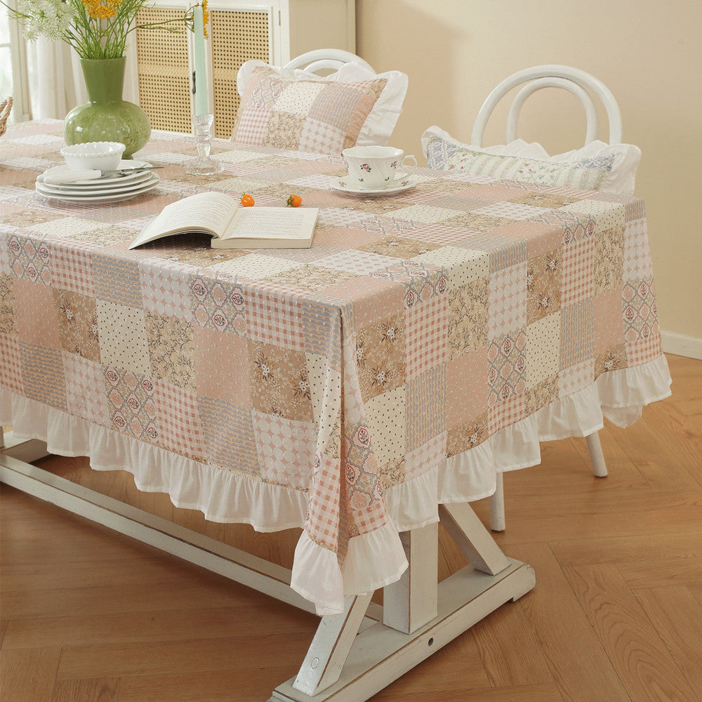 Vintage Patchwork Tablecloth