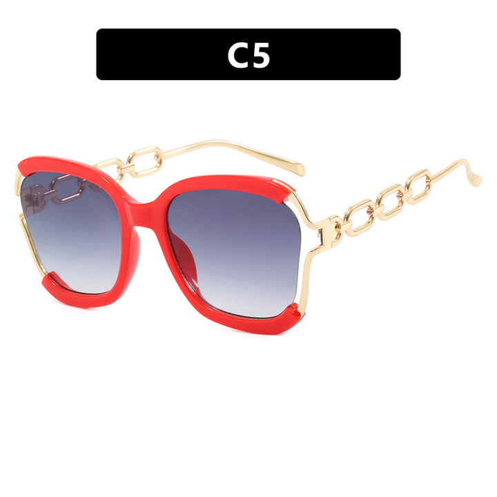 Ladies fashionable sunglasses with golden chain details Kalsten