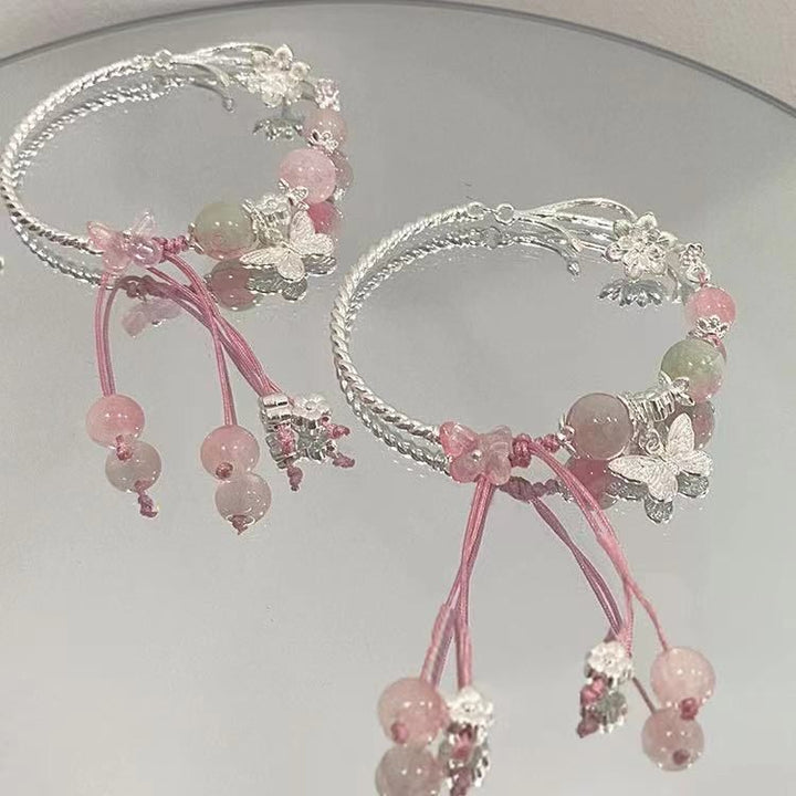 Elegant Flower and Gem Bracelet Kalsten