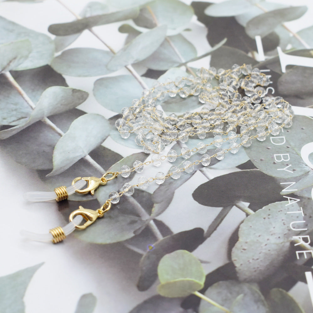 Elegant Floral-Accented Eyewear Chain Kalsten