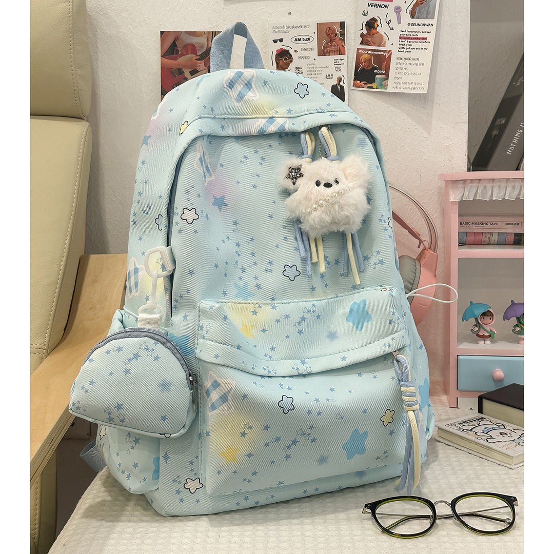 Cartoon-Embellished Casual Backpack Kalsten