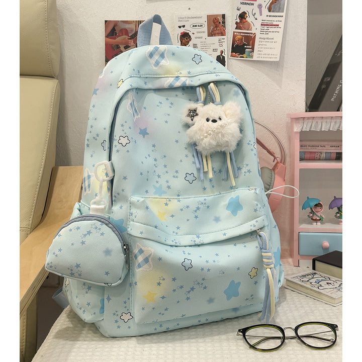 Cartoon-Embellished Casual Backpack Kalsten