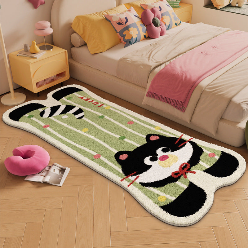 Elephant-shaped Plush Rug
