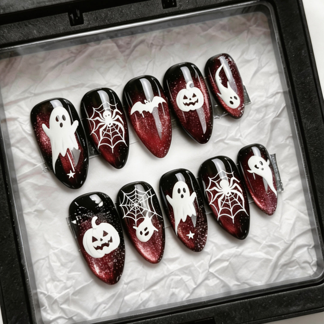 Halloween Themed Press-On Nail Art Kalsten